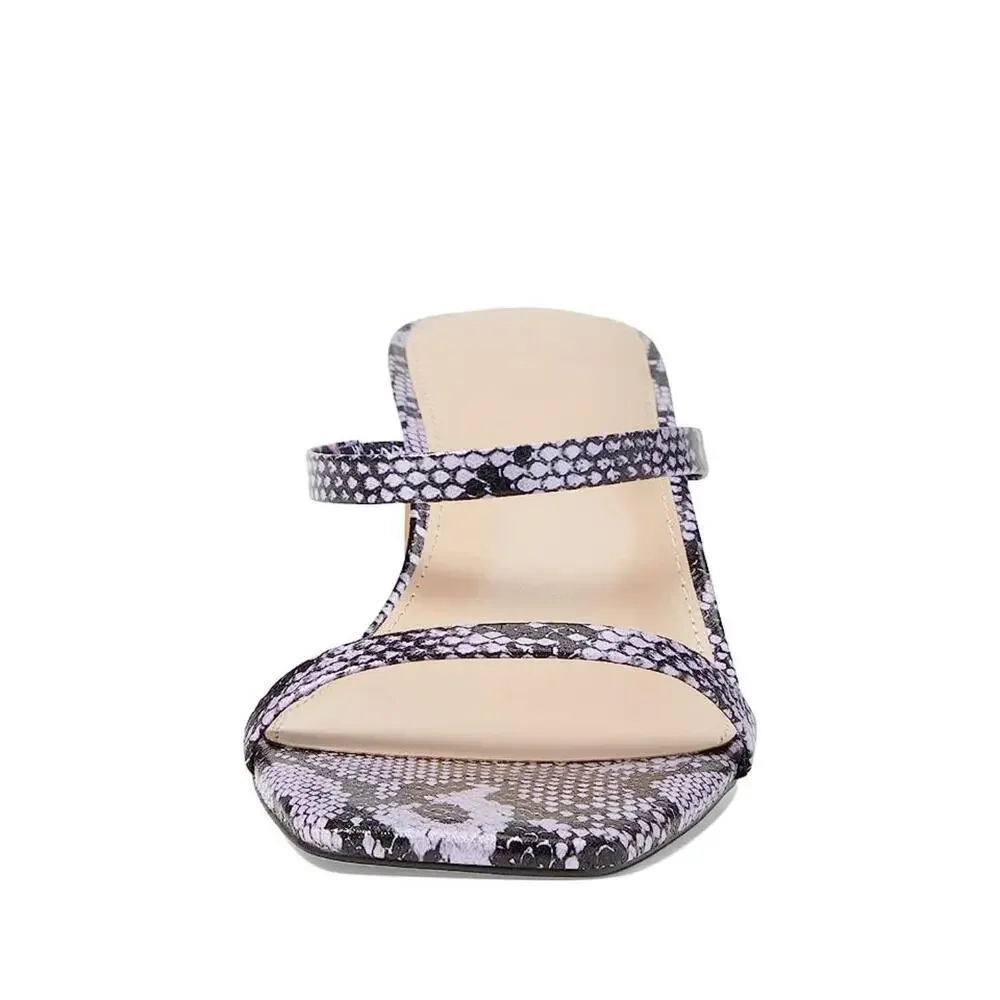 Faryl by Farylrobin Analisa Sandal Women's 13 Lavender Snake Slip-On GAL1026